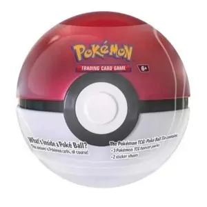 Pokemon TCG Ball Containing 3 booster packs & 2 sticker sheets Pokeballs Anime