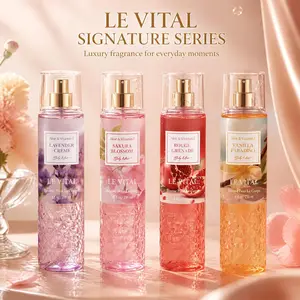 Vital Luxury Japanese Cherry Blossom Hydrating BodyMist 236ml -Friendly with Aloe & Vitamin E Fine MistSpray for Women Long-Lasting Light Floral Scent Perfect for Post-Shower Office Gym Travel