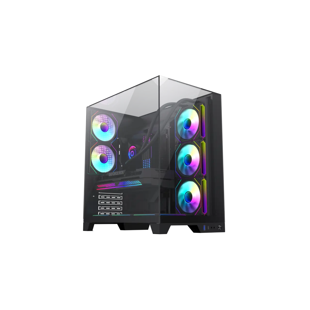 GAMEMAX Infinity Plus PC ATX Mid-Tower Chassis-Black