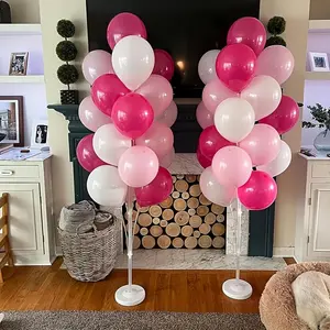 Balloon Stand Set with Water-Filled Base, Reusable Ground Balloon Column Ideal for Weddings and Parties, Durable & Easy to Assemble Party Decoration, Balloon Arch Decoration, Balloon Party Supplies