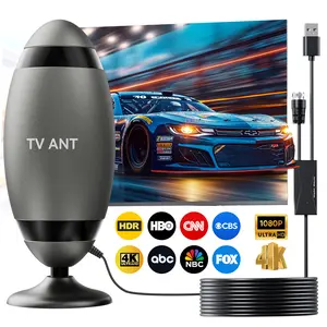 2026 New Indoor TV Antenna -4K HD Digital TV Antenna  360°  Signal Reception Strong Magnetic Base  Compatible With Smart TVs Easy Install  Enjoy Full HD Local Channels  No Subscription Fee Required