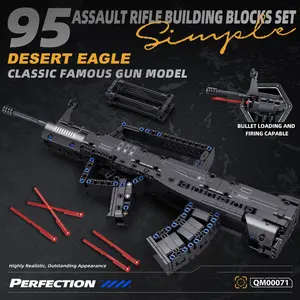 430pcs 95-Style Desert Eagle Building Block Gun Toy, Educational Puzzle Blocks, Adult Toys for Boys over 6 Years, Halloween Christmas Gift