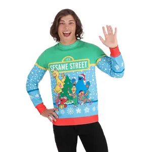 Adult Sesame Street Christmas Sweatshirt