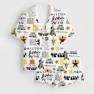 Hamilton Musical Pajamas, Broadway Theater Pajamas, Musical Sleepwear, Alexander Hamilton Pajamas Set, Hamilton Fan Gift