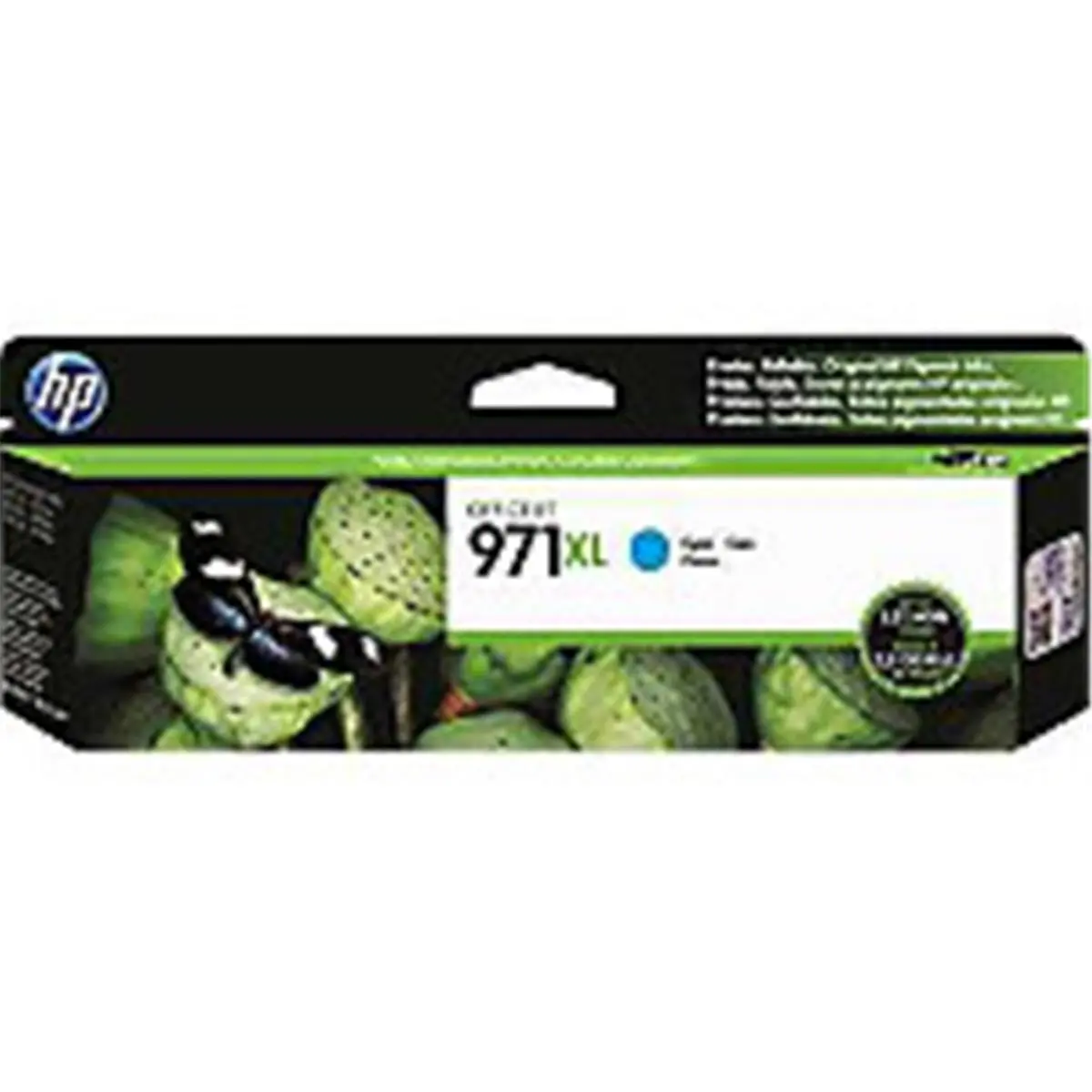 HP 971XL High-Yield Cyan Ink Cartridge, 6,600 Pages, Compatible with HP OfficeJet Pro X451 Printer, Hewcn626Am Inkjet Cartridge, Inkjet Cartridges