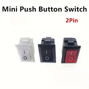 Boat Push Button Switch, 2-Pin Mini Appliance Parts, Pack of 10/20, Ideal for Home Appliances and Home Projects, Durable & Reliable Electrical Components