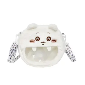 Chiikawa Plush Crossbody Bags Kawaii Hachiware Usagi Transparent Plushie Cartoon Handbag Cosmetic Bag Storage Bags Girls Gifts