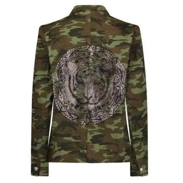 Round Tiger Camouflage Blazer