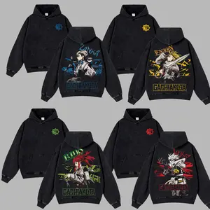[Collection] Gachiakuta Retro Unisex Acid Washed Hoodie T-Shirt, Gachiakuta Merch, Grunge Anime Washed Oversized Tee, Aesthetic Anime Streetwear Gift, Soft Cotton Streetwear Clothes, Unisex Manga Apparel, Gift for Anime Fans, Christmas Gift