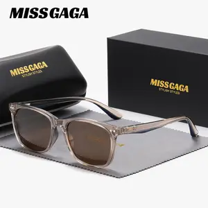 MISSGAGA unisex exquisite practical Fashion full-frame Sunglasses Polarized Outdoor Play square sunglasses UV400