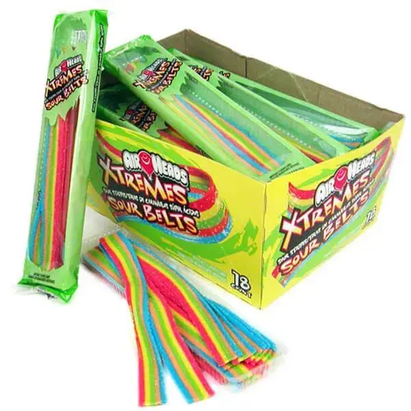 AirHeads Xtremes Sour Belts 2-Ounce Packs: 18-Piece Box AirHeads Xtremes Sour Belts 2-Ounce Packs: 18-Piece Box