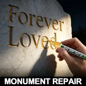 1pcs Tombstone Inscription Pen 3mm Gold Metal Marker Art Marker Pen Extra Large Capacity Waterproof Repair Permanent Drawing Markers