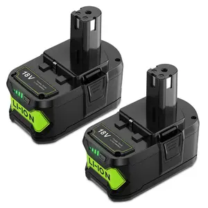 8.0Ah 18v Battery Compatible with Ryobi 18-Volt ONE+ HP P109 P102 P103 P105 P107 P108 Cordless Tool Battery Pack 8000mAh High Capacity Lithium-Ion Battery with LED Charging Meter