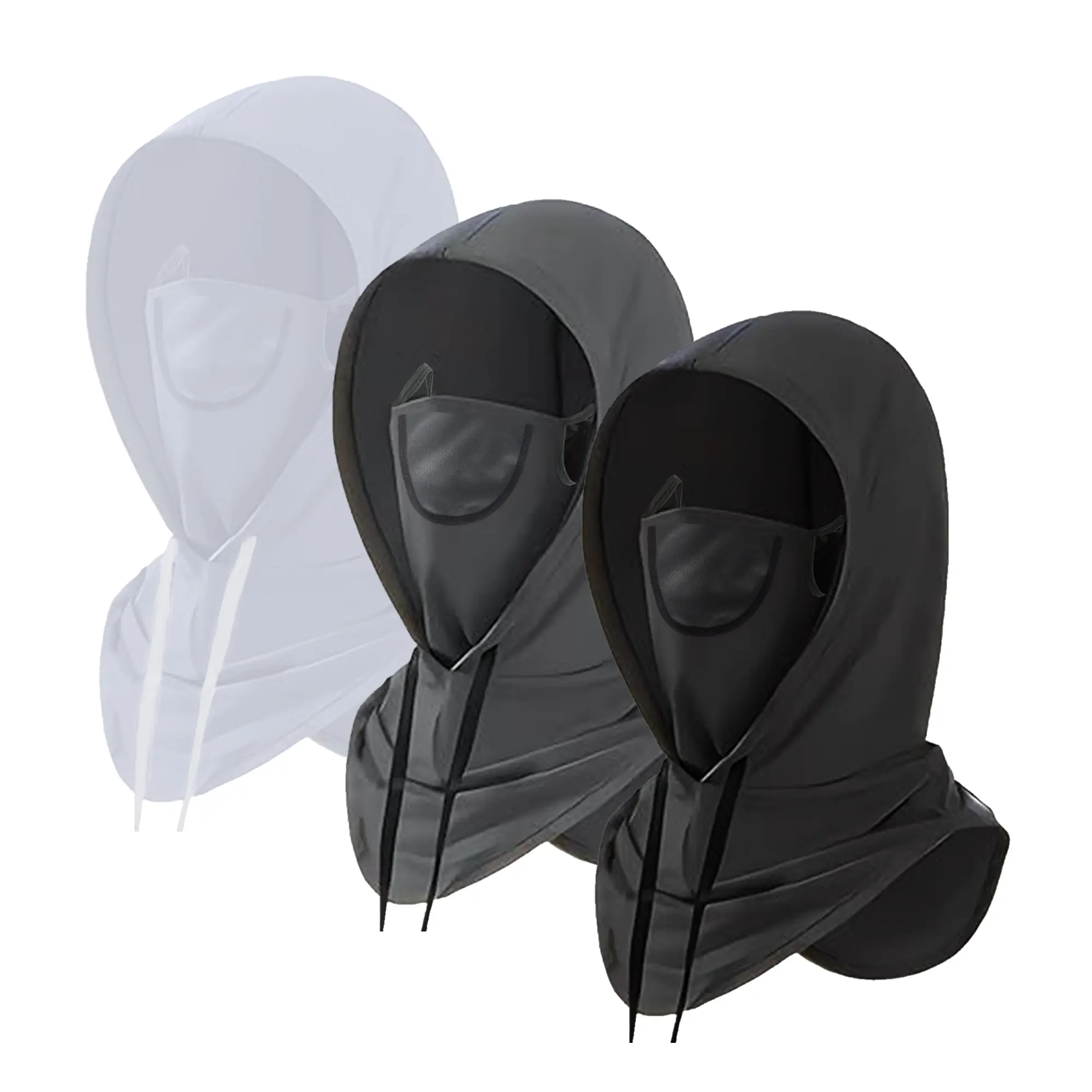 Haute Hooks Balaclava Hood for Men & Women, 1-Piece Multi-Use Polyester Protective Gear with Cooling Mesh, Adjustable Ear Loops & UV Protection, One Piece