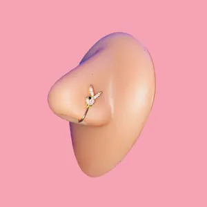 Bunny Nose Cuff - 20G/5/16''-316L Surgical Stainless Steel Tarnish Free Jewelry