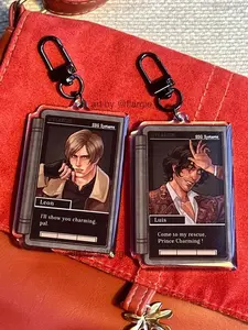Resident Evil4 Remake keychains | Leon Kennedy | Luis Serra| Albert Wesker | Luis and Leon fanmerch RE4 matching keychain| Gift for RE fans