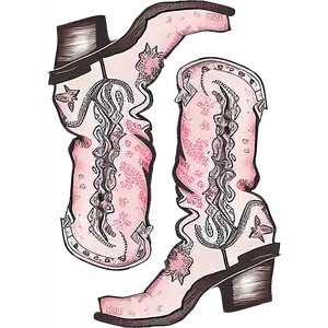 DTF Transfer – Cow Girl Boots Multi Sizes (CO-AC003)