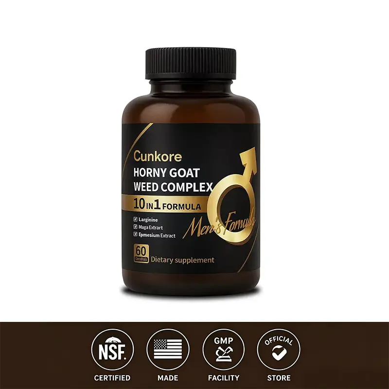 Cunkore 10-in-1 Supplement Max Absorption Vegan Capsules with Black Pepper for Peak Fitness & Vitality 60ct 2026 Health Reset   Stamina & Focus Maca Organic Dietary