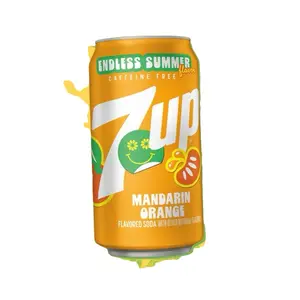 7up Endless Summer Mandarin Orange Flavor -1 Can 12 Oz Caffeine Free