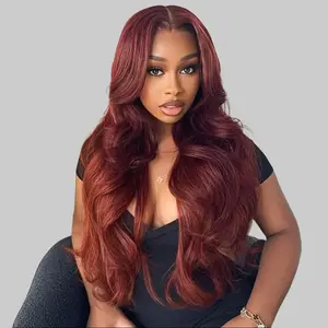 【NEW IN】FORGIRL FOREVER Reddish Brown Body Wave Wear Go Glueless Wig Layered Cut 7x5 Pre-Cut Lace Closure Wig Ready to Wear And Go Human Hair Wigs