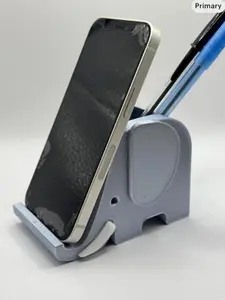 3D Printed Elephant Phone and Pen Holder – Desk Organizer
