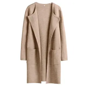 Women's Open Front Knit Lightweight Cardigan Casual Long Coatigan Sweater Lady Jacket Coat 2025 Fall Outerwear cardigan sweater Can be used with raincoat
