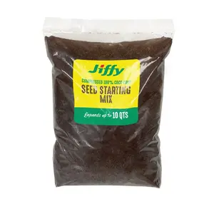 Jiffy Seed Starting Mix, Compressed 100% Coco Coir Soil Expands to 10QT