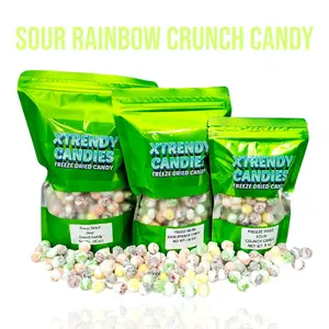 Xtrendy Candies Sour Rainbow Crunch Freeze Dried Candy Viral candy on Tiktok Snack Bonbon