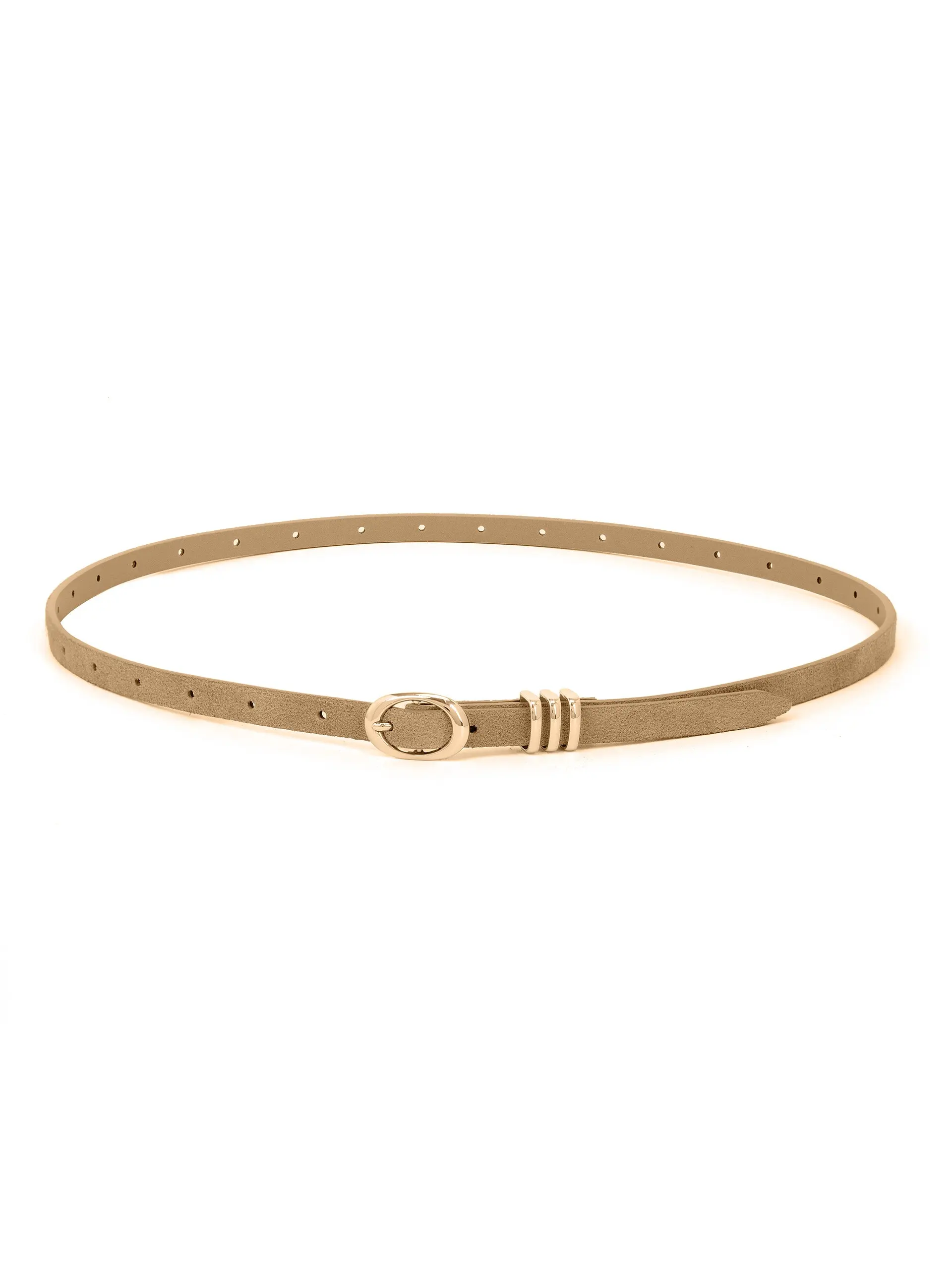 Classic Skinny Belt in Shiitake