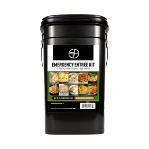 ,  Meal Entrees, Real Non-Perishable Meals, 25-Year Shelf Life, Portable Flood-Safe Container, 120 Servings
