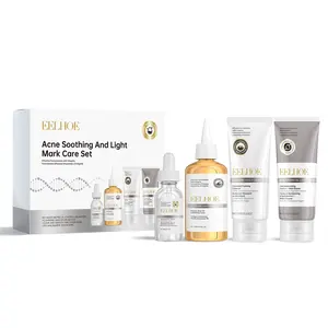 Acne care set, rich in salicylic acid, hyaluronic acid and niacinamide, is a moisturizing Hydrating facial skin care set for men and women (including toner, anti oil essence cream and makeup remover)
