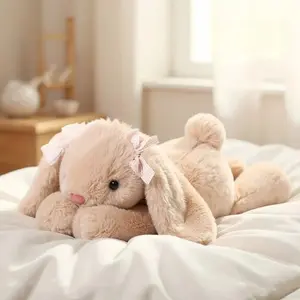 1pc 35Cm/13. 78Inch Cute And Perfect Lop Jimny Long Eared Rabbit Plush Toy with Soft Filling, Fun Long Eared Rabbit Doll Can Decorate Rooms, Birthday And Christmas Gifts, Home Decor, Party Decoration, Playful Design, Whimsical Plushie, Cozy Plushie, Highq