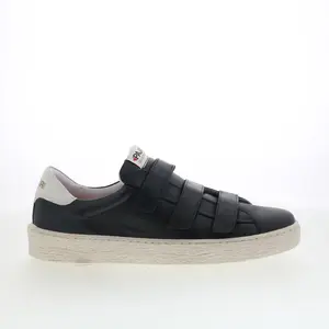 Pajar Barro 75219 Mens Black Leather Strap Lifestyle Sneakers Shoes