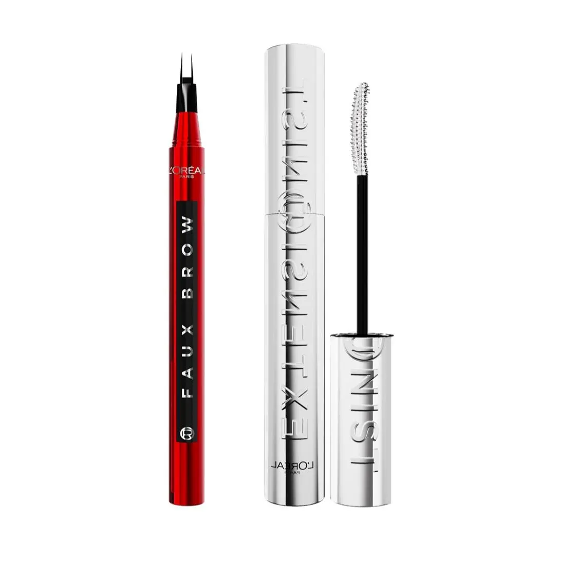 Faux Brow Pen & Extensionnist Lash-Extending Mascara Duo, L'Oréal Paris