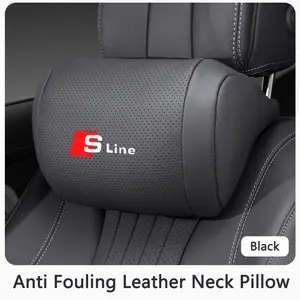Audi Sline 3D Neck Pillow, Soft Fluffy Comfortable Neck Rest, Car Accessories for A3 A4 A5 A6 A7 A8 Q3 Q5 Q7 Q8 Rs3 Rs4 S3 S4