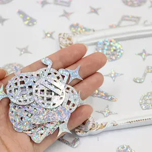 100pcs/pack Glitter Party Decorations, Mini Colorful Confetti and Notes, Perfect for Graduation Parties, Wedding Setup, Music Parties