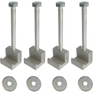 Tool Box Mounting Kit Pickup Universal Fit Toolbox Tie Downs  Alloy J Hooks Crossover with Screws and Washers(4 Packs,)