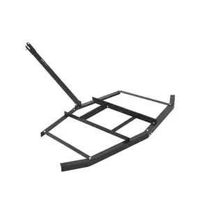 Fathersdaygift 66 in Tow Behind Drag Harrow, Q235 Steel Driveway Grader with Adjustable Bars, Pin Hitch, 50lbs Support Capacity, Compatible with ATVs and Garden Lawn Tractorsdealsforyoudays