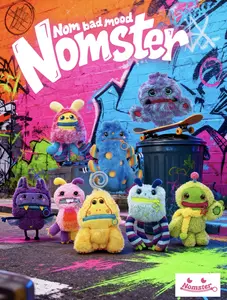 Nomster-Nom Bad Mood Sound Plush Keychain Blind Box – Cute & Fun Collectible with Unique Sounds, Perfect Gift for Plush Lovers