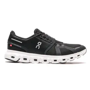 On Running Cloud 6 Black White 3WF10060299 Women's Fashion Sneaker New