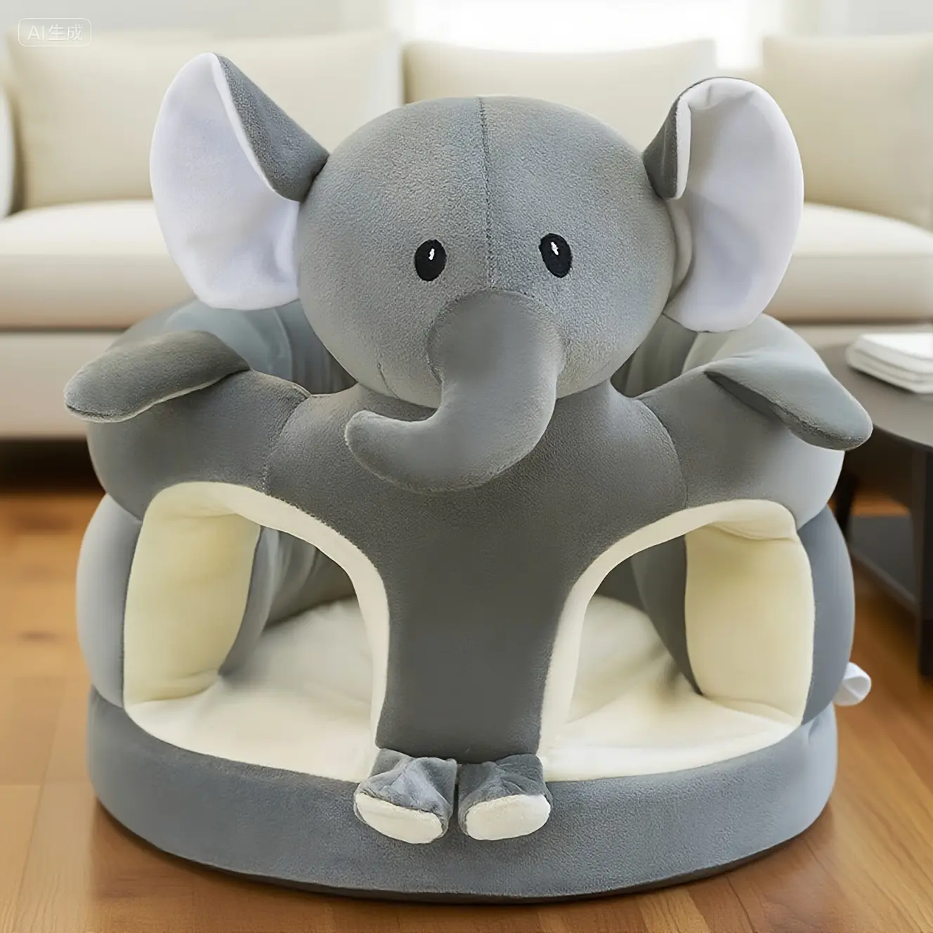 Toddler Seat |Toddler Sofa Chair, Infant Back Support Floor Chair, Plush Cartoon Animals Toddler Sofa, Toddler Floor Seater for Sitting Up, Portable Activity Seat for Toddlers, Living Room & Bedroom Friendly