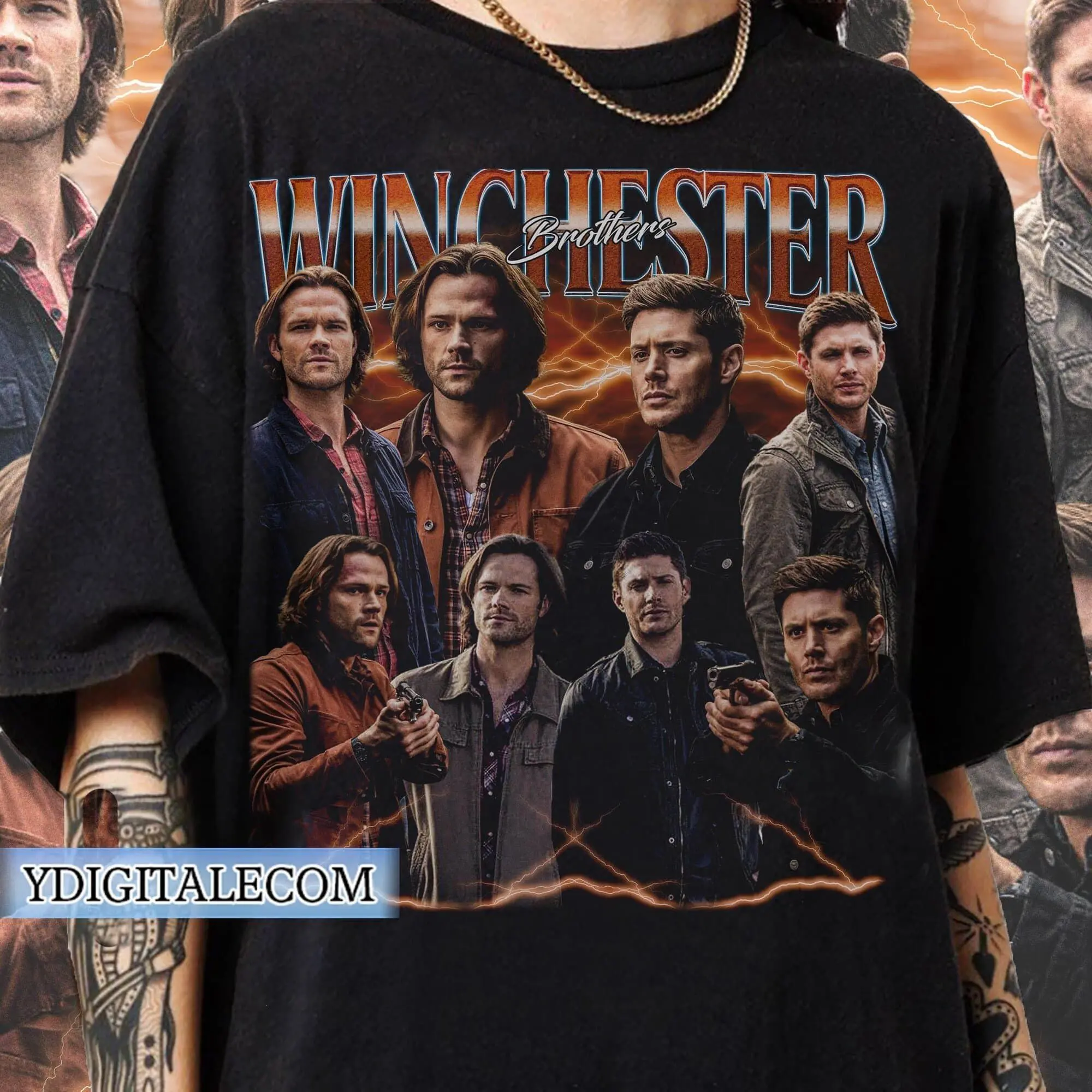 Vintage 90s Graphic Style Dean Winchester T-shirt