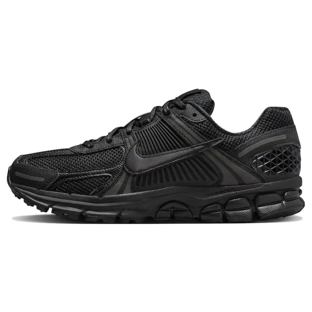 Nike Zoom Vomero 5 Triple Black Cushioned Breathable Low Top Commuter Running Shoes Unisex Black-White BV1358-003