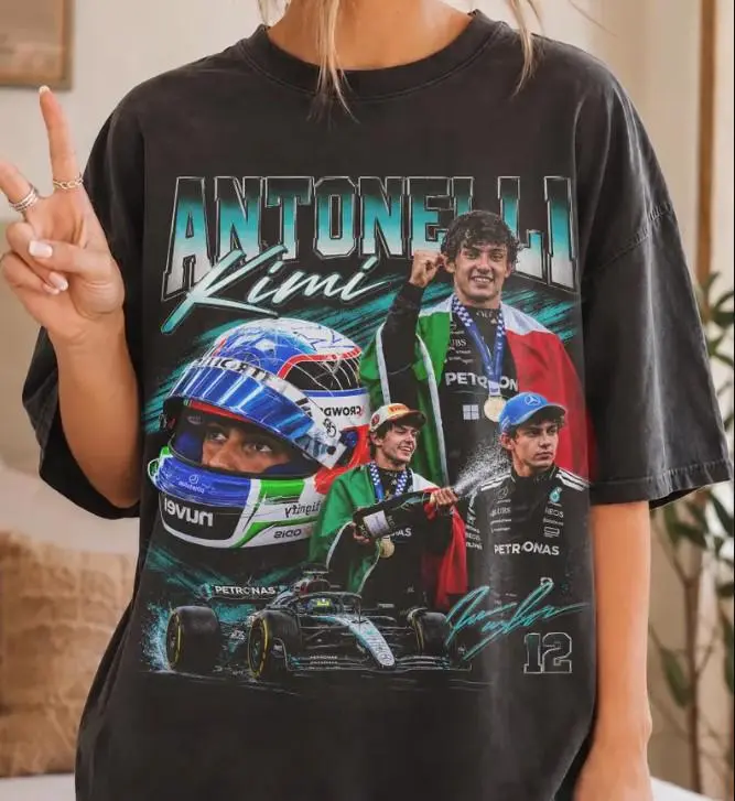 Youth and Adult Vintage Kimi Antonelli 90s Styles Bootleg T-Shirt