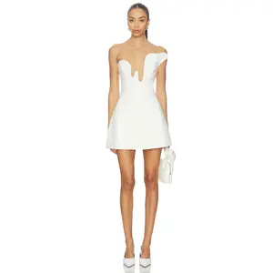 Bardot Rosalyn Hourglass Mini Dress in Orchid White