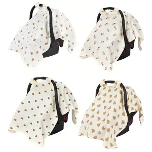 Baby Stroller Basket Cover, Super Soft Breathable Cotton Mesh, Baby Safety Seat Sunshade, Windproof Toddler Blanket, Perfect Gift