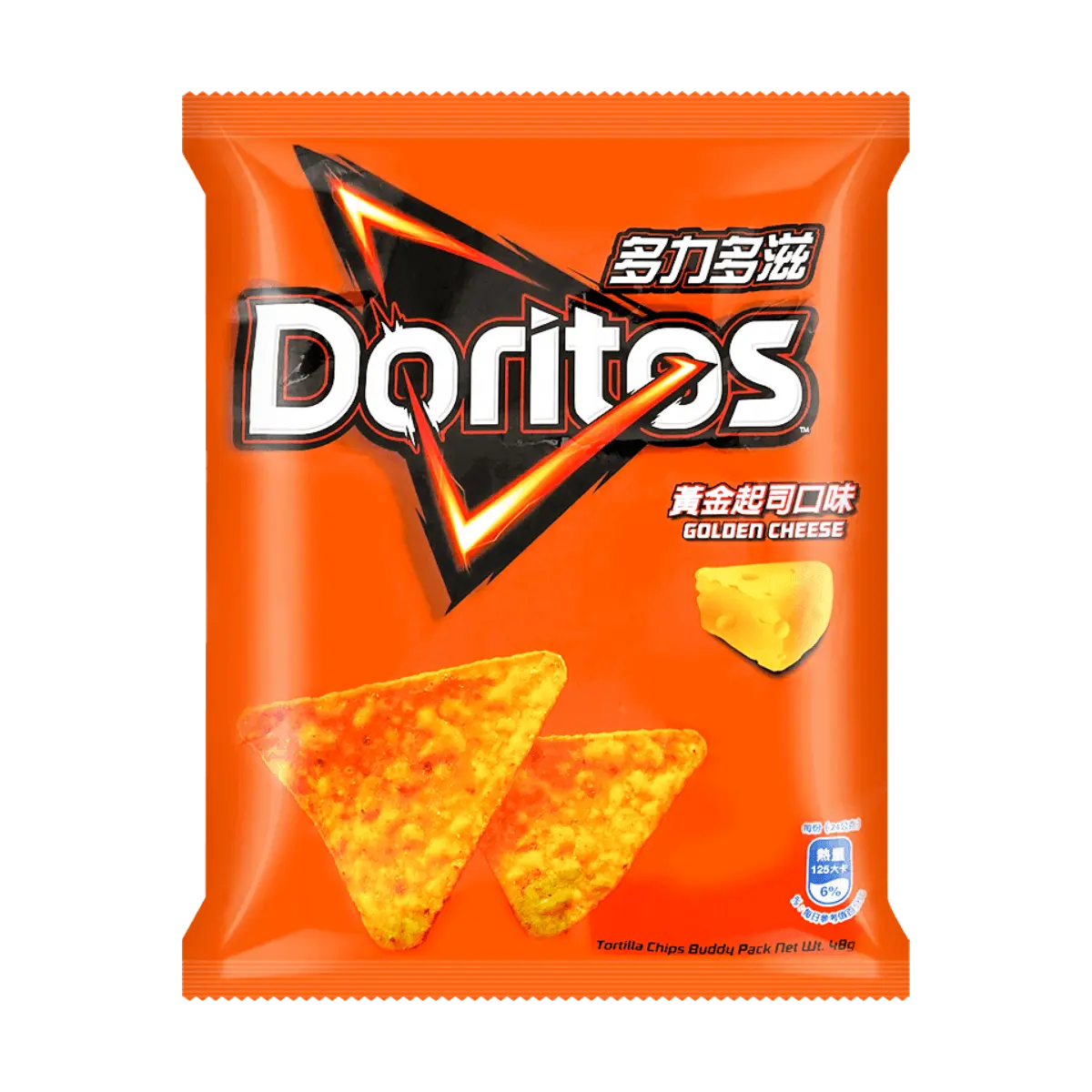 Doritos Taiwan Golden Cheese Flavor Corn Chips 48g - Crunchy Snack