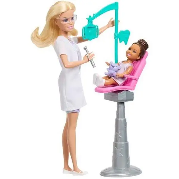 Barbie Careers Dentist Playset with 2 Dolls, Blonde  [COLLECTIBLES]