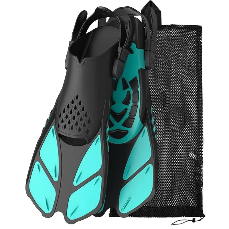 Adult Adjustable Dive Fins Swimming Flippers, Comfortable Water Sports Gear, Ideal for Snorkeling & Scuba Diving, Easy-To-Wear Design
