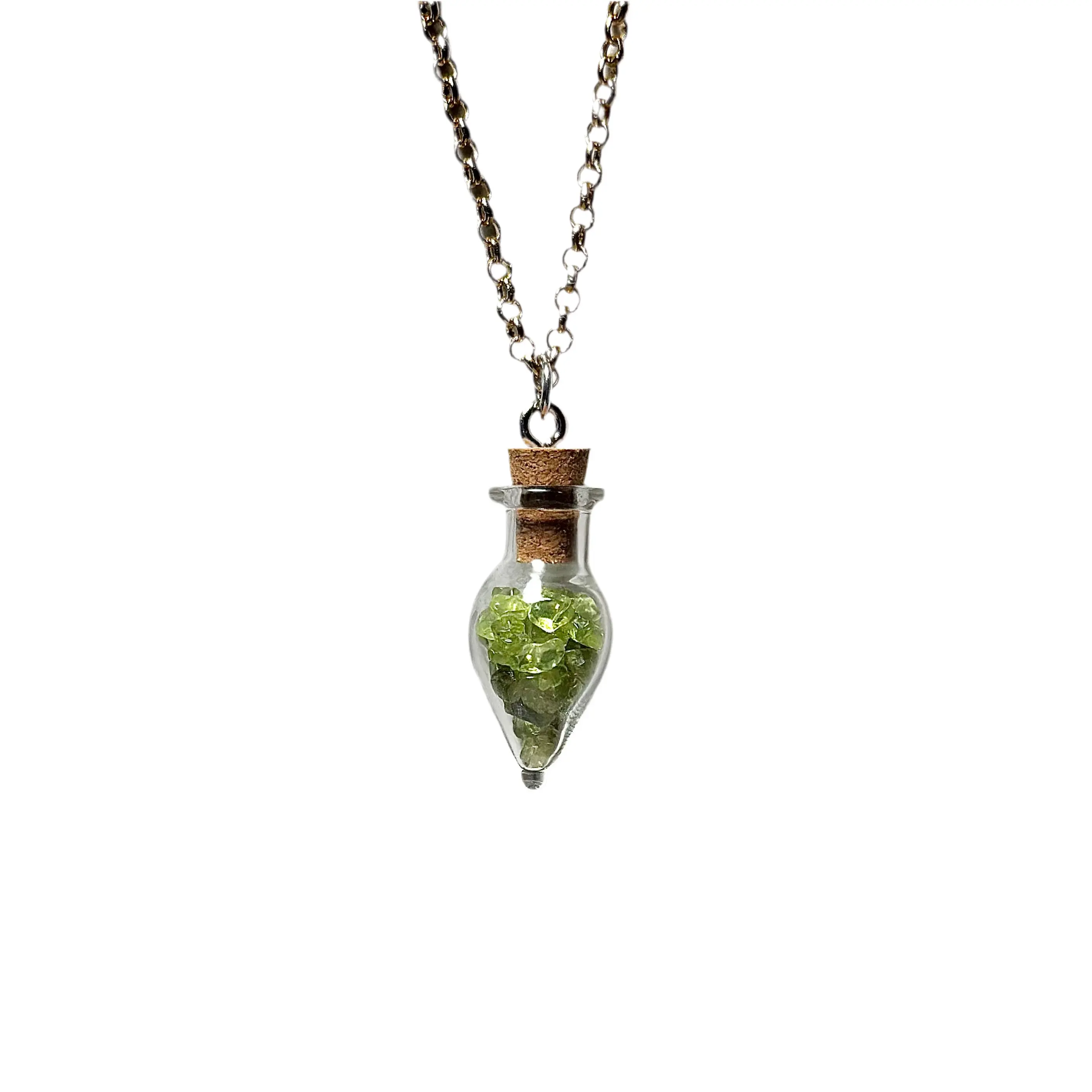 Peridot Necklace/ Potion Bottle